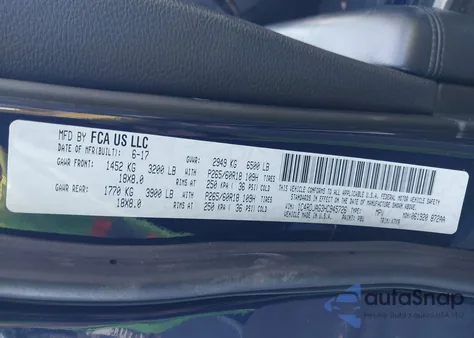 2017 Dodge Durango Sxt Awd from USA, damaged, VIN 1C4RDJAG3HC945726